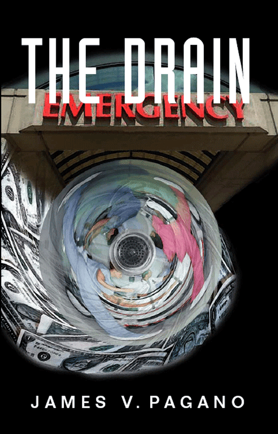 Book cover with emergency and money imagery.